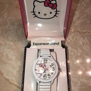 White hello kitty watch